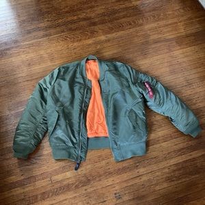 Alpha industries bomber jacket three XL slim fit